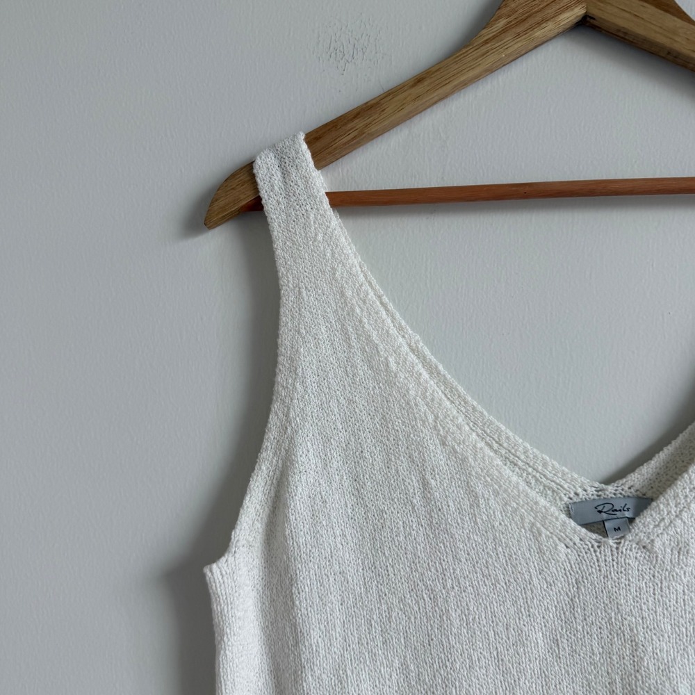 Women's Rails Maise Cotton Top in White Size Medium - Picture 5 of 8